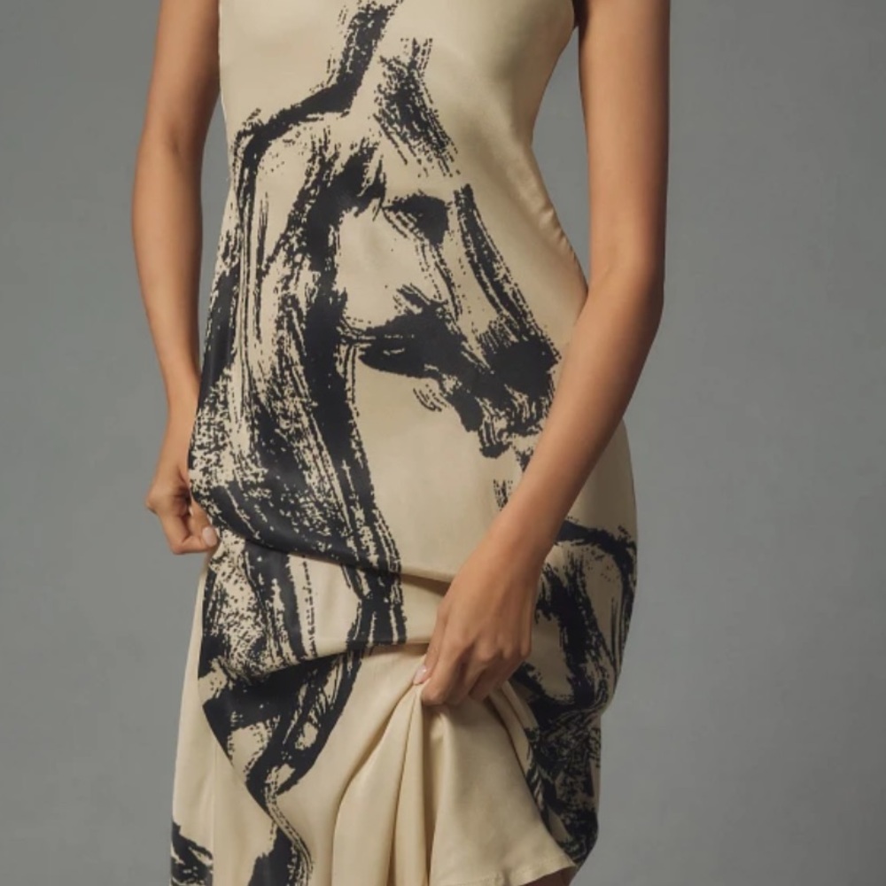 Anthropology CONDITIONS APPLY CHLOE MAXI SLIP DRESS - Picture 3 of 13
